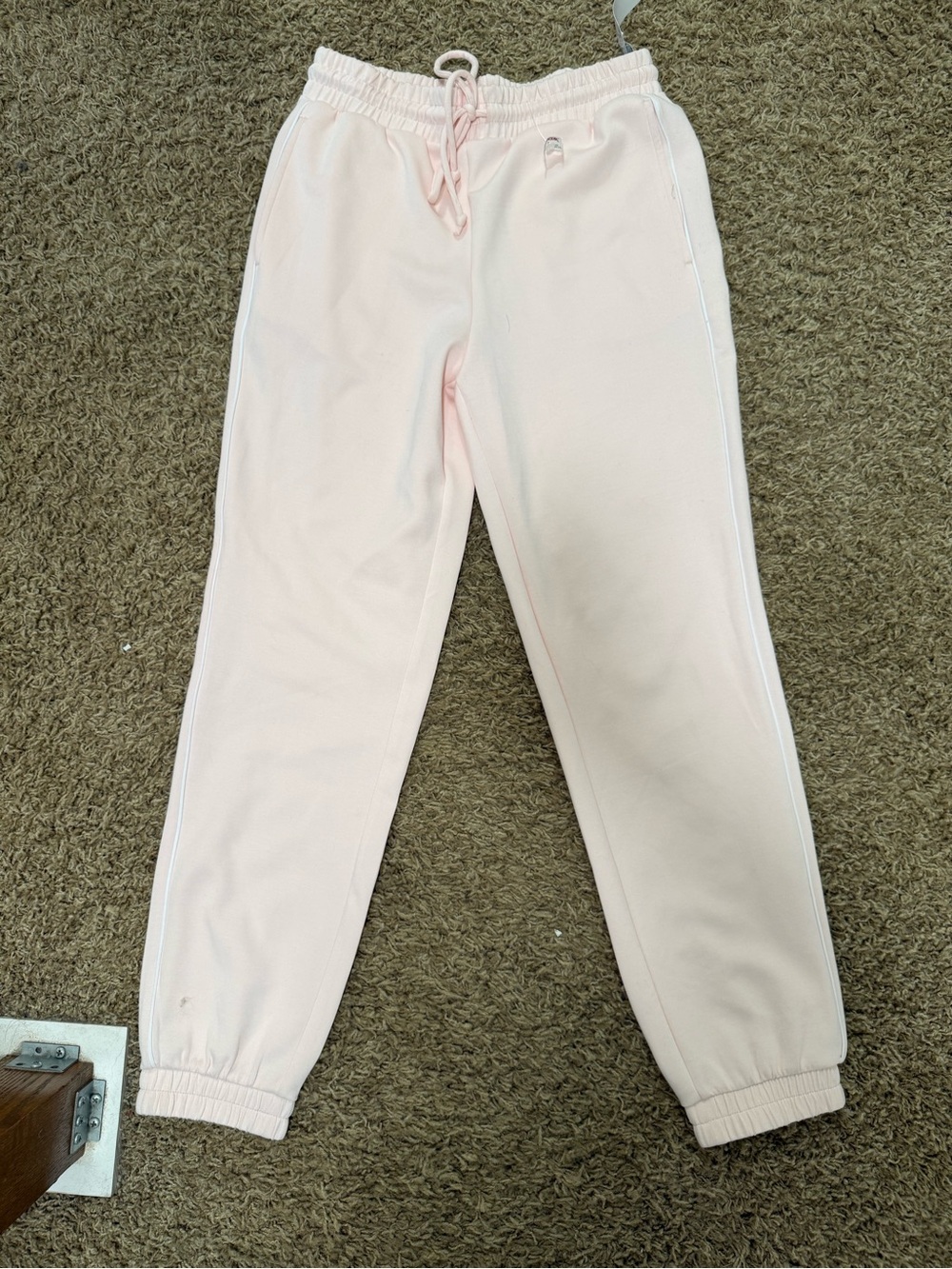 Truth Pale Pink Track Joggers with Side Stripe